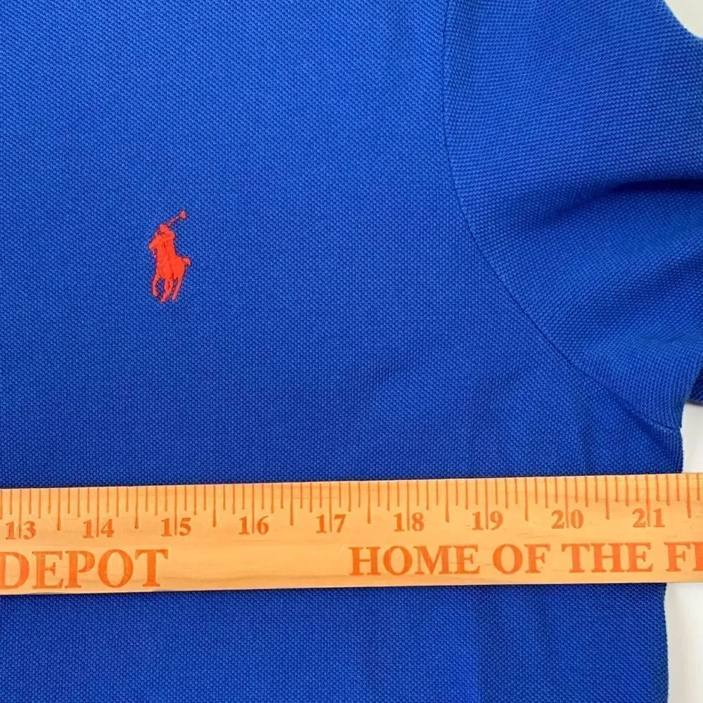 Polo by Ralph Lauren Classic Fit Men's Royal Blue Cotton Polo Shirt Size M